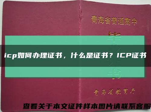 icp如何辦理證書，什么是證書？ICP證書縮略圖