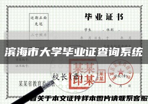 濱海市大學畢業證查詢系統縮略圖