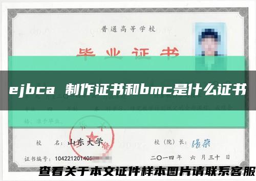 ejbca 制作證書和bmc是什么證書縮略圖