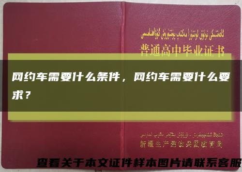 網約車需要什么條件，網約車需要什么要求？縮略圖