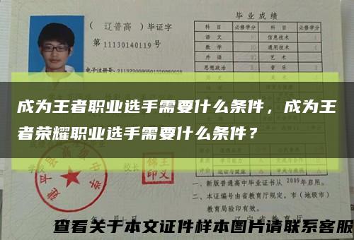 成為王者職業選手需要什么條件，成為王者榮耀職業選手需要什么條件？縮略圖