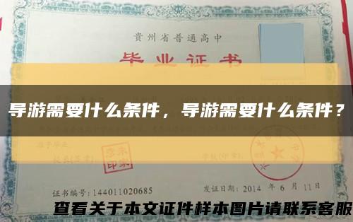 導游需要什么條件，導游需要什么條件？縮略圖
