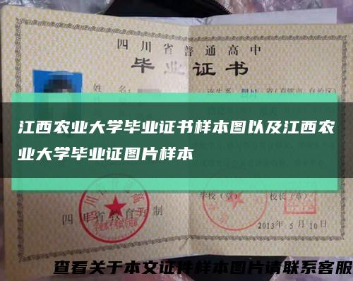 江西農業大學畢業證書樣本圖以及江西農業大學畢業證圖片樣本縮略圖
