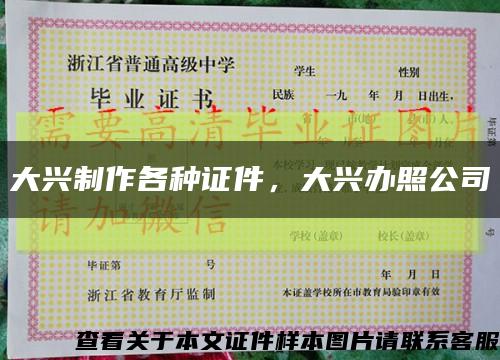 大興制作各種證件，大興辦照公司縮略圖