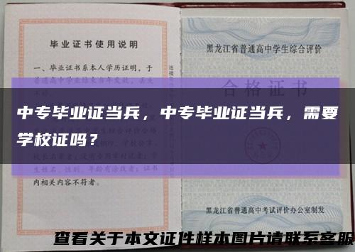 中專畢業證當兵，中專畢業證當兵，需要學校證嗎？縮略圖