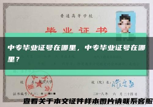 中專畢業證號在哪里，中專畢業證號在哪里？縮略圖