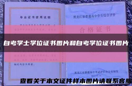 自考學士學位證書圖片和自考學位證書圖片縮略圖