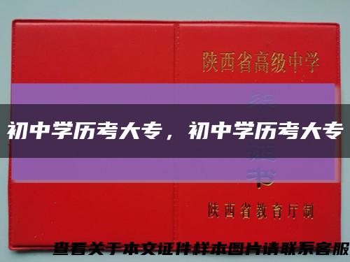 初中學歷考大專，初中學歷考大?？s略圖