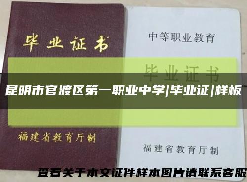 昆明市官渡區第一職業中學|畢業證|樣板縮略圖