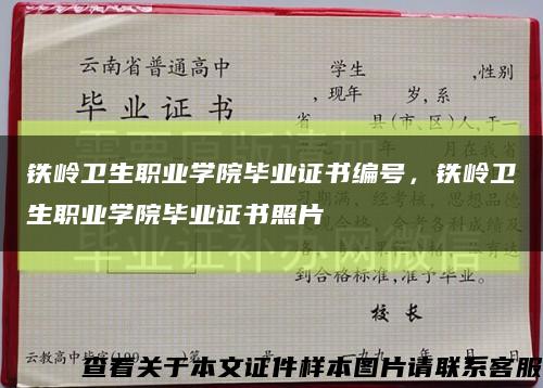 鐵嶺衛生職業學院畢業證書編號，鐵嶺衛生職業學院畢業證書照片縮略圖