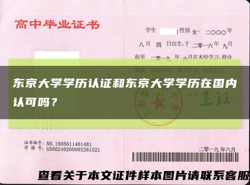東京大學學歷認證和東京大學學歷在國內認可嗎？縮略圖