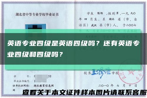 英語專業四級是英語四級嗎？還有英語專業四級和四級嗎？縮略圖