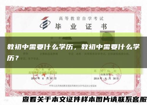 教初中需要什么學歷，教初中需要什么學歷？縮略圖