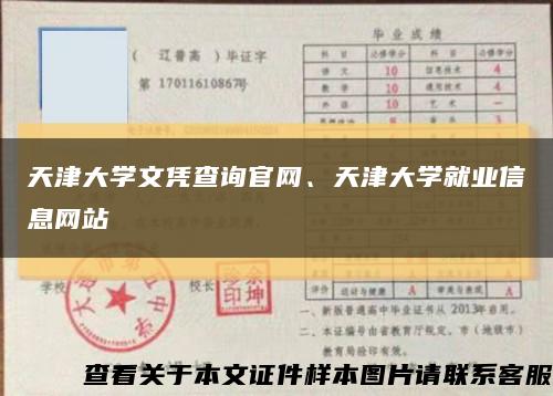 天津大學文憑查詢官網、天津大學就業信息網站縮略圖