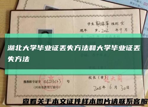 湖北大學畢業證丟失方法和大學畢業證丟失方法縮略圖