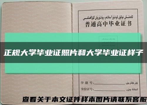 正規大學畢業證照片和大學畢業證樣子縮略圖