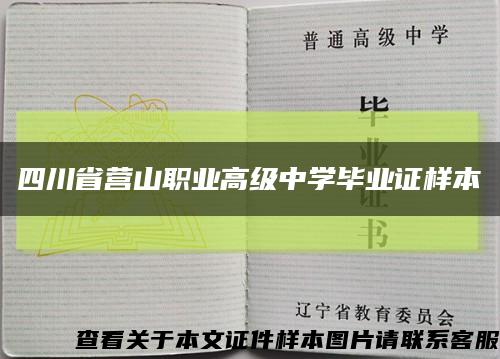 四川省營山職業高級中學畢業證樣本縮略圖