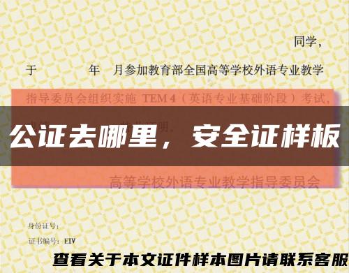 公證去哪里，安全證樣板縮略圖
