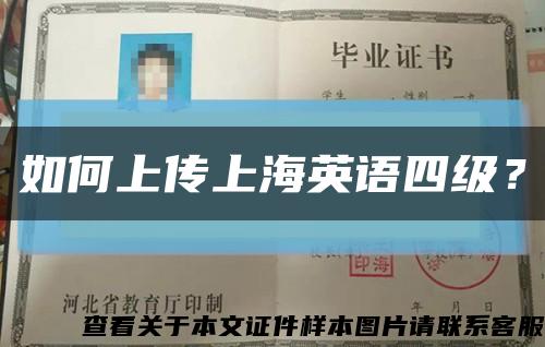 如何上傳上海英語四級？縮略圖