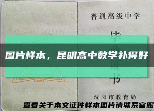 圖片樣本，昆明高中數學補得好縮略圖