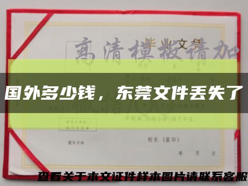國外多少錢，東莞文件丟失了縮略圖