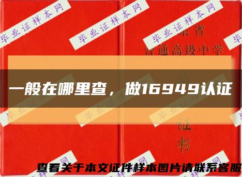 一般在哪里查，做16949認證縮略圖