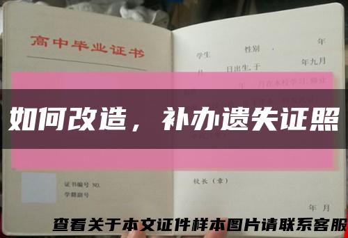 如何改造，補辦遺失證照縮略圖