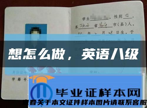 想怎么做，英語八級縮略圖