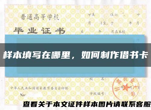 樣本填寫在哪里，如何制作借書卡縮略圖