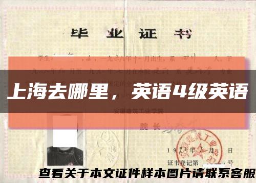 上海去哪里，英語4級英語縮略圖
