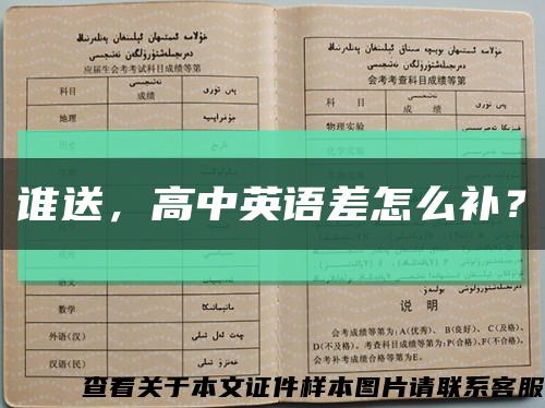 誰送，高中英語差怎么補？縮略圖