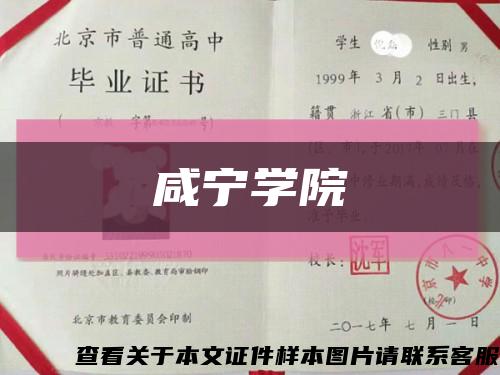 咸寧學院縮略圖