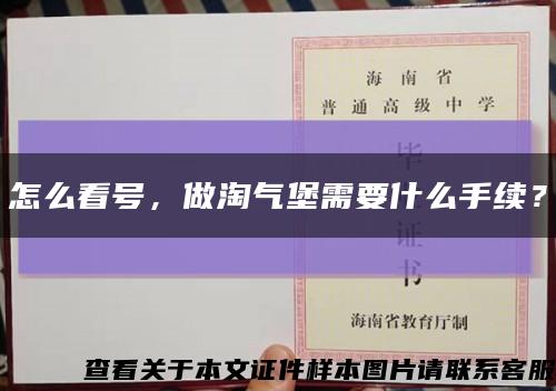 怎么看號，做淘氣堡需要什么手續？縮略圖
