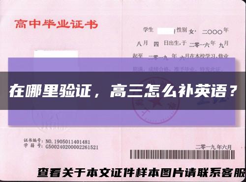 在哪里驗證，高三怎么補英語？縮略圖