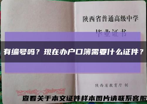 有編號嗎？現在辦戶口簿需要什么證件？縮略圖
