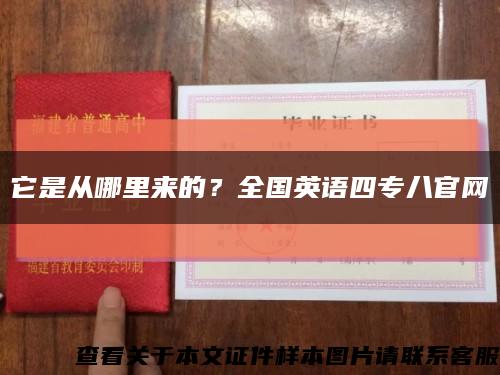 它是從哪里來的？全國英語四專八官網縮略圖