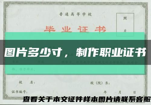 圖片多少寸，制作職業證書縮略圖