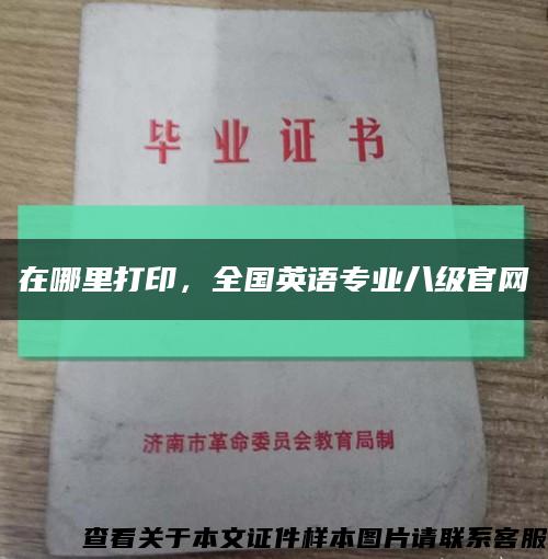 在哪里打印，全國英語專業八級官網縮略圖