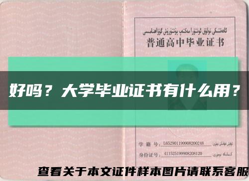 好嗎？大學畢業證書有什么用？縮略圖