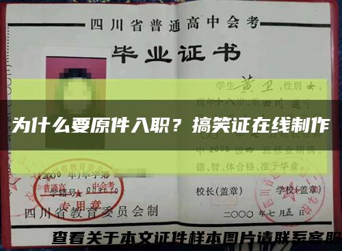為什么要原件入職？搞笑證在線制作縮略圖