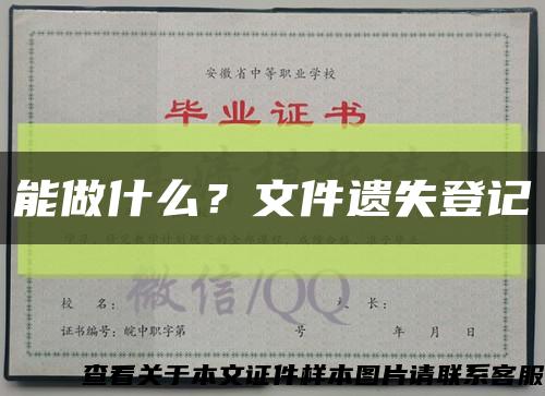 能做什么？文件遺失登記縮略圖