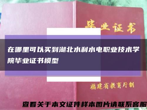 在哪里可以買到湖北水利水電職業技術學院畢業證書模型縮略圖