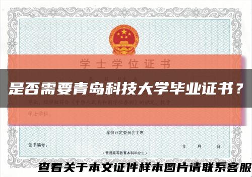 是否需要青島科技大學畢業證書？縮略圖