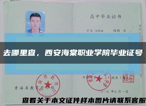 去哪里查，西安海棠職業學院畢業證號縮略圖