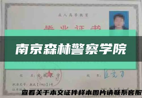 南京森林警察學院縮略圖