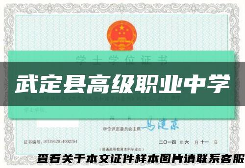 武定縣高級職業中學縮略圖