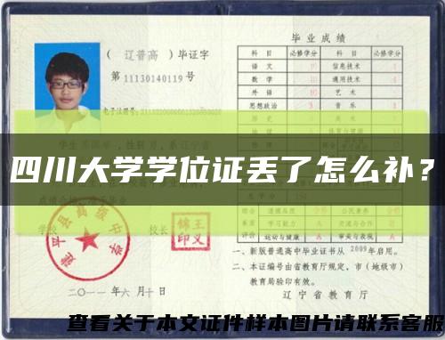 四川大學學位證丟了怎么補？縮略圖