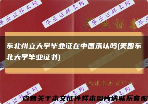 東北州立大學畢業證在中國承認嗎(美國東北大學畢業證書)縮略圖