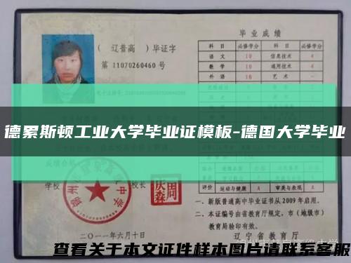 德累斯頓工業大學畢業證模板-德國大學畢業縮略圖