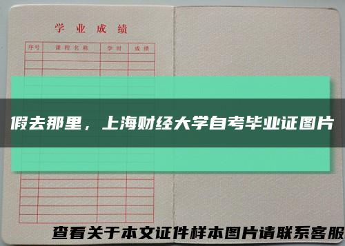 假去那里，上海財經大學自考畢業證圖片縮略圖